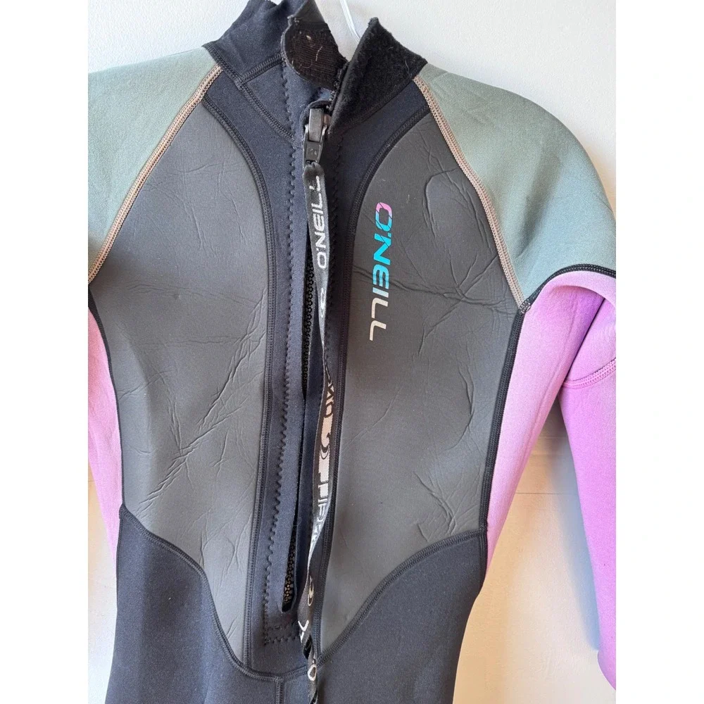 O'Neill Kids Full Wetsuit Black Purple Grey Neoprene Surf Swim Diving Suit